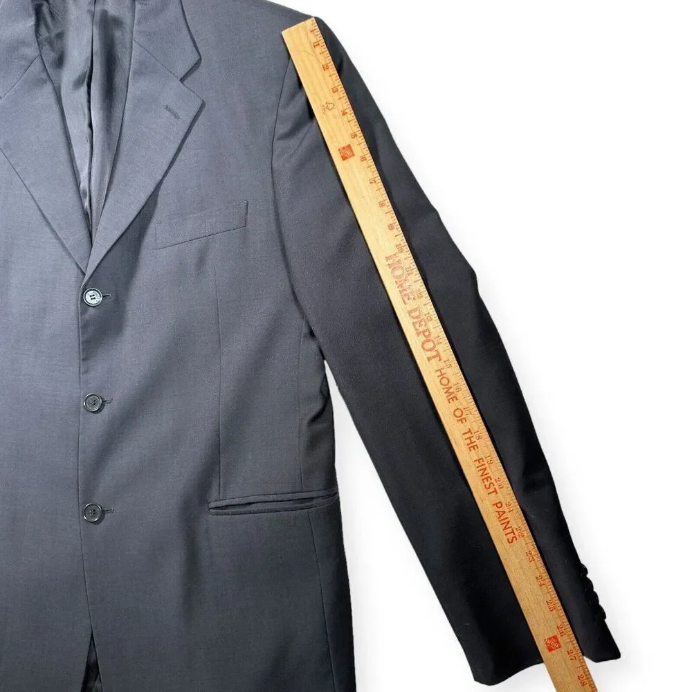 Dolce & Gabbana Black Suit Coat Blazer Virgin Wool Italian Size 56‎ US 46 3XL